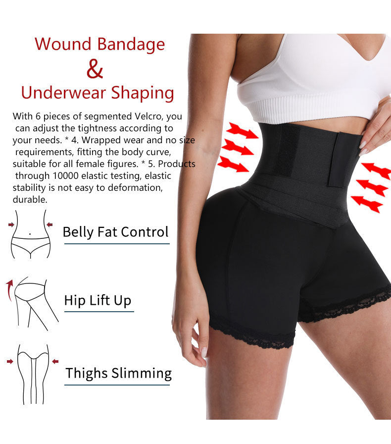 Culotte gainante fitness taille haute sans coutures pour femme