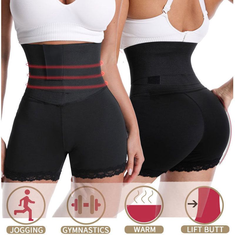 Culotte gainante fitness taille haute sans coutures pour femme