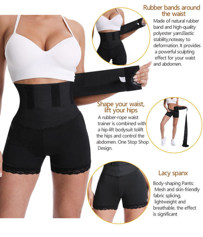 Culotte gainante fitness taille haute sans coutures pour femme