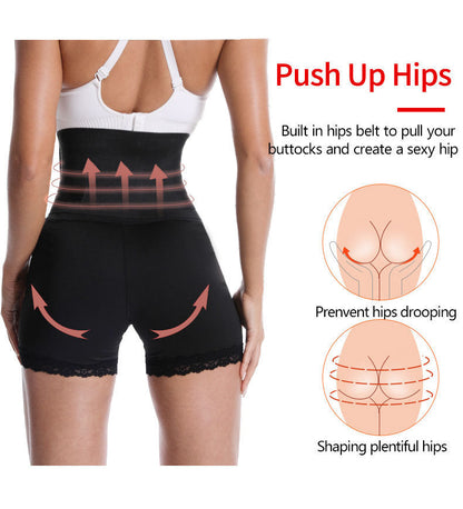 Culotte gainante fitness taille haute sans coutures pour femme