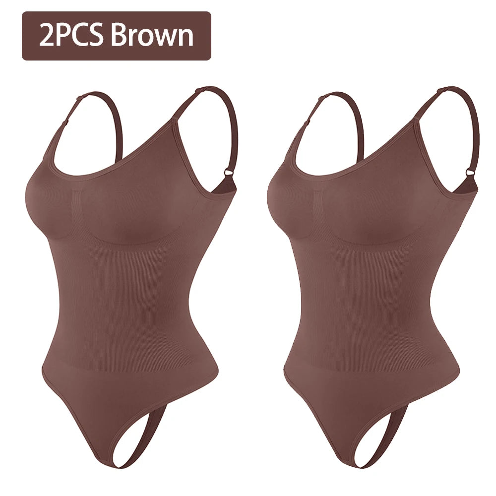 Glättender Shapewear-Bodysuit für Damen, Faja, Ganzkörper-Shaper-Tanga, weiche, körperformende, modellierende Unterwäsche zur Bruststraffung