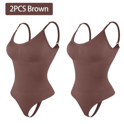 Glättender Shapewear-Bodysuit für Damen, Faja, Ganzkörper-Shaper-Tanga, weiche, körperformende, modellierende Unterwäsche zur Bruststraffung