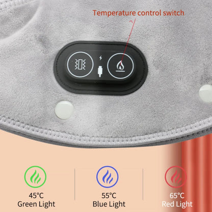 Elektrisches beheiztes Schulter-Nackenpolster-Massagegerät mit USB-Halsbandage, Thermokompresse, lindert Schmerzen und Müdigkeit, warmes Rückenbandage-Werkzeug