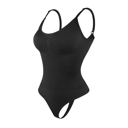 Glättender Shapewear-Bodysuit für Damen, Faja, Ganzkörper-Shaper-Tanga, weiche, körperformende, modellierende Unterwäsche zur Bruststraffung