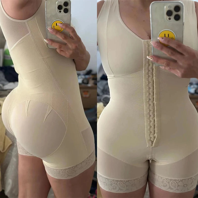 Ganzkörper-Shapewear, Kompressionsmieder, Fajas, kolumbianische Korrekturunterwäsche, Bauchkontrolle, Shaper, Po-Lift, schlanke Korsett-Bodys
