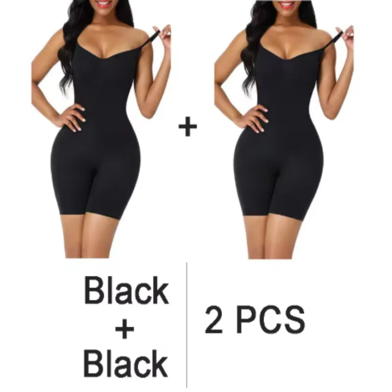 Nahtlose Shapewear Damen Bodysuit Fajas Body Shapewear Bauchkontrolle Shapewear Postpartale Hüftstraffung Bodysuit Bauchunterwäsche