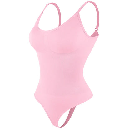 Glättender Shapewear-Bodysuit für Damen, Faja, Ganzkörper-Shaper-Tanga, weiche, körperformende, modellierende Unterwäsche zur Bruststraffung