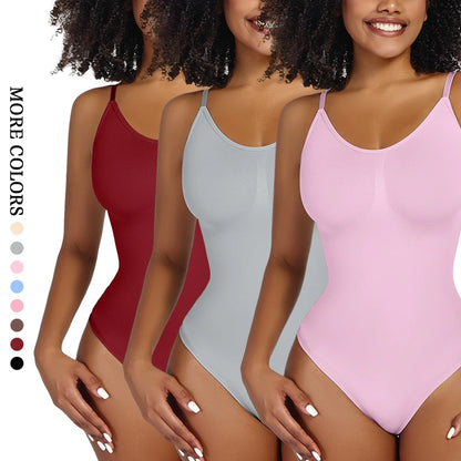 Glättender Shapewear-Bodysuit für Damen, Faja, Ganzkörper-Shaper-Tanga, weiche, körperformende, modellierende Unterwäsche zur Bruststraffung