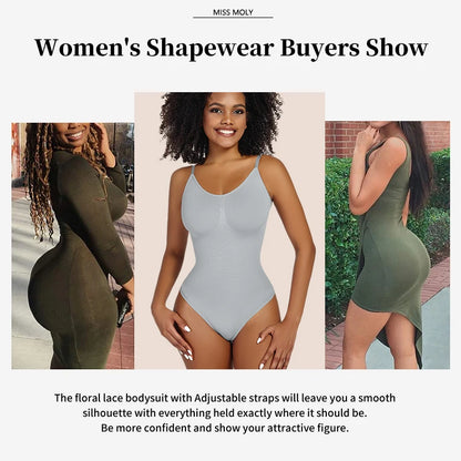 Glättender Shapewear-Bodysuit für Damen, Faja, Ganzkörper-Shaper-Tanga, weiche, körperformende, modellierende Unterwäsche zur Bruststraffung