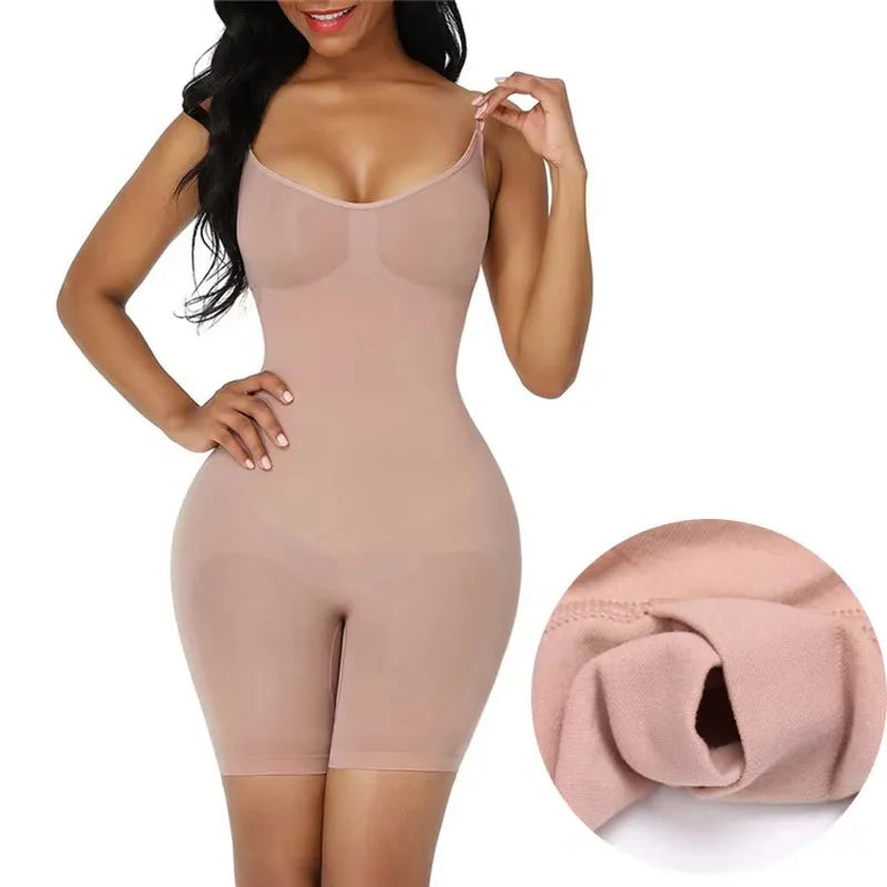 Nahtlose Shapewear Damen Bodysuit Fajas Body Shapewear Bauchkontrolle Shapewear Postpartale Hüftstraffung Bodysuit Bauchunterwäsche