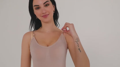 Glättender Shapewear-Bodysuit für Damen, Faja, Ganzkörper-Shaper-Tanga, weiche, körperformende, modellierende Unterwäsche zur Bruststraffung